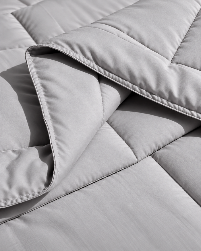 Microfiber Comforter – Silver Solid