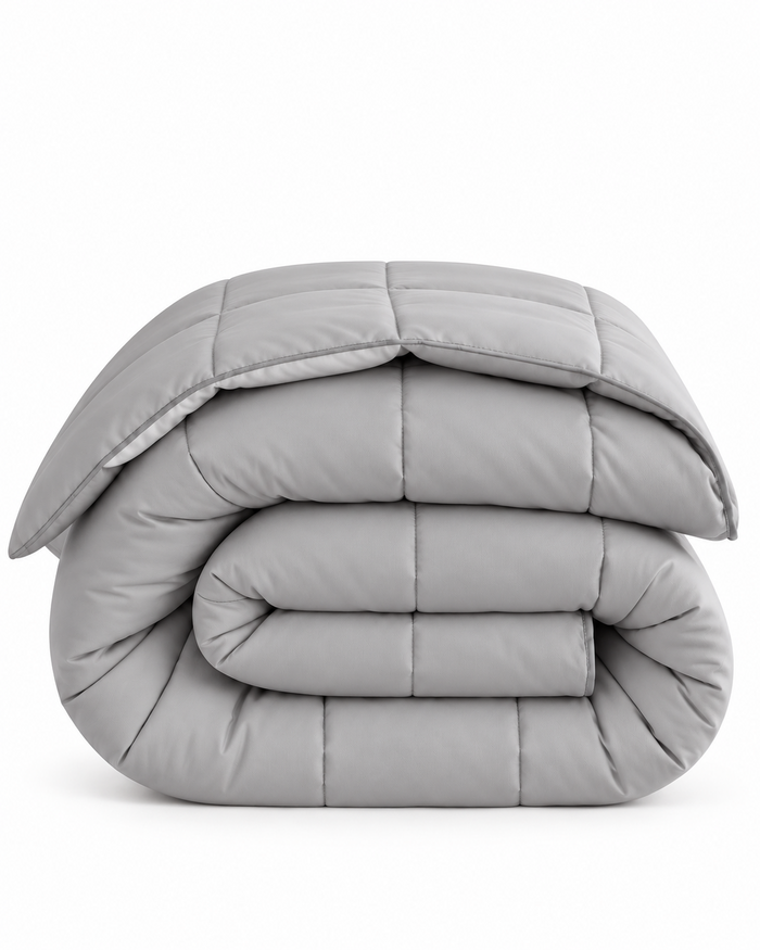 Microfiber Comforter – Silver Solid