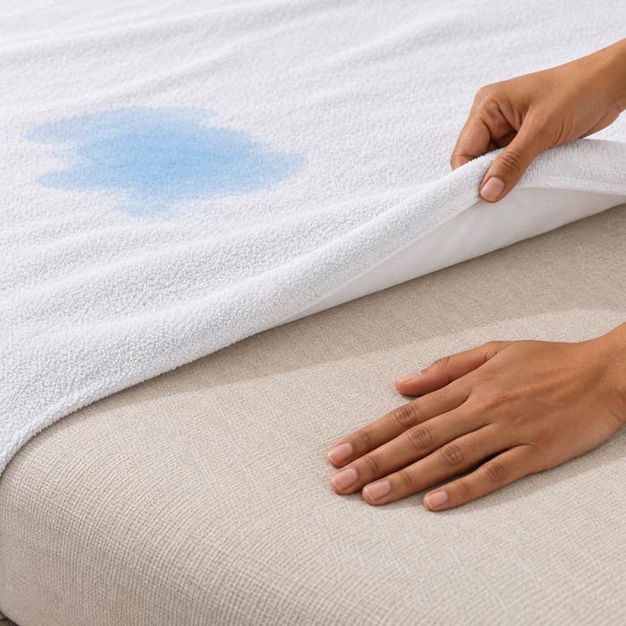 Waterproof Terry Mattress Protector – White