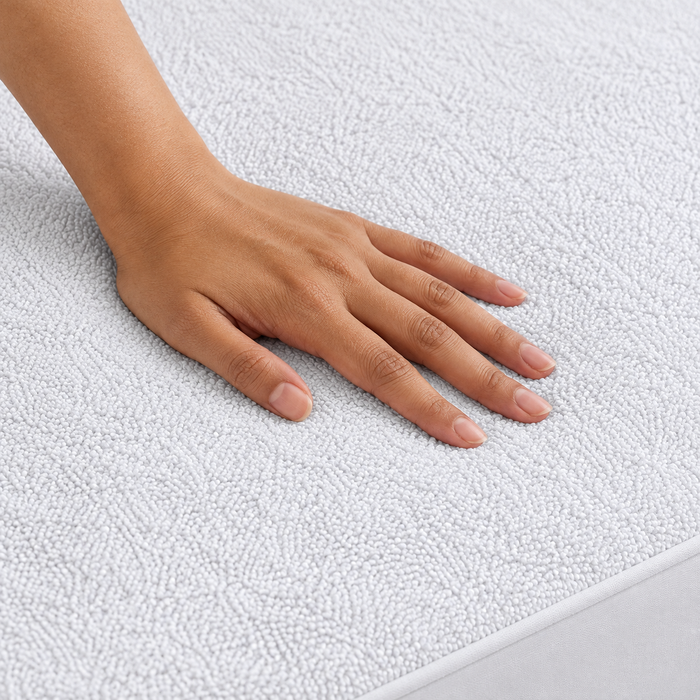 Waterproof Terry Mattress Protector – White
