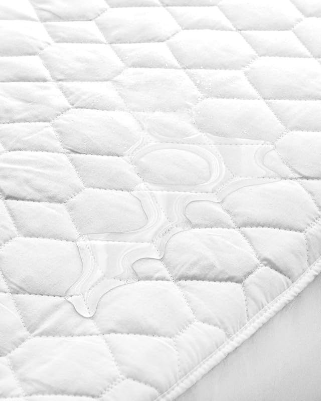 Waterproof Quilted Mattress Protector – White