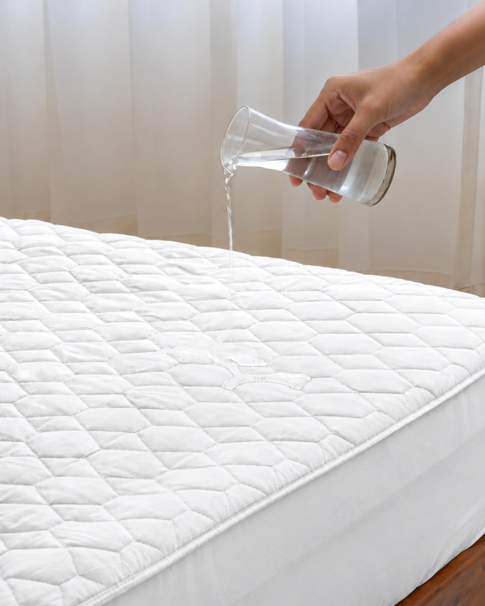 Waterproof Quilted Mattress Protector – White