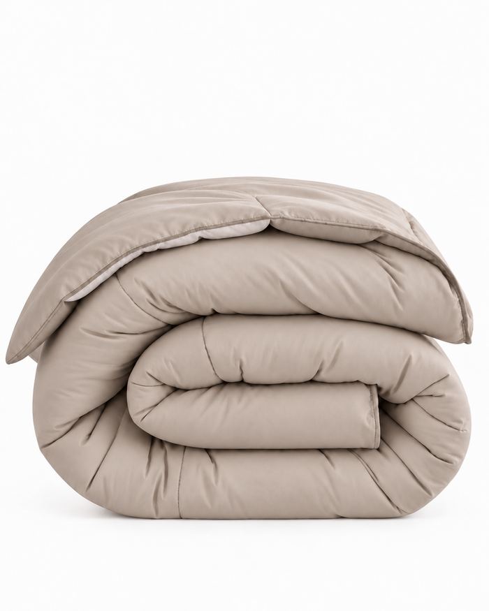 Microfiber Comforter – Beige Solid