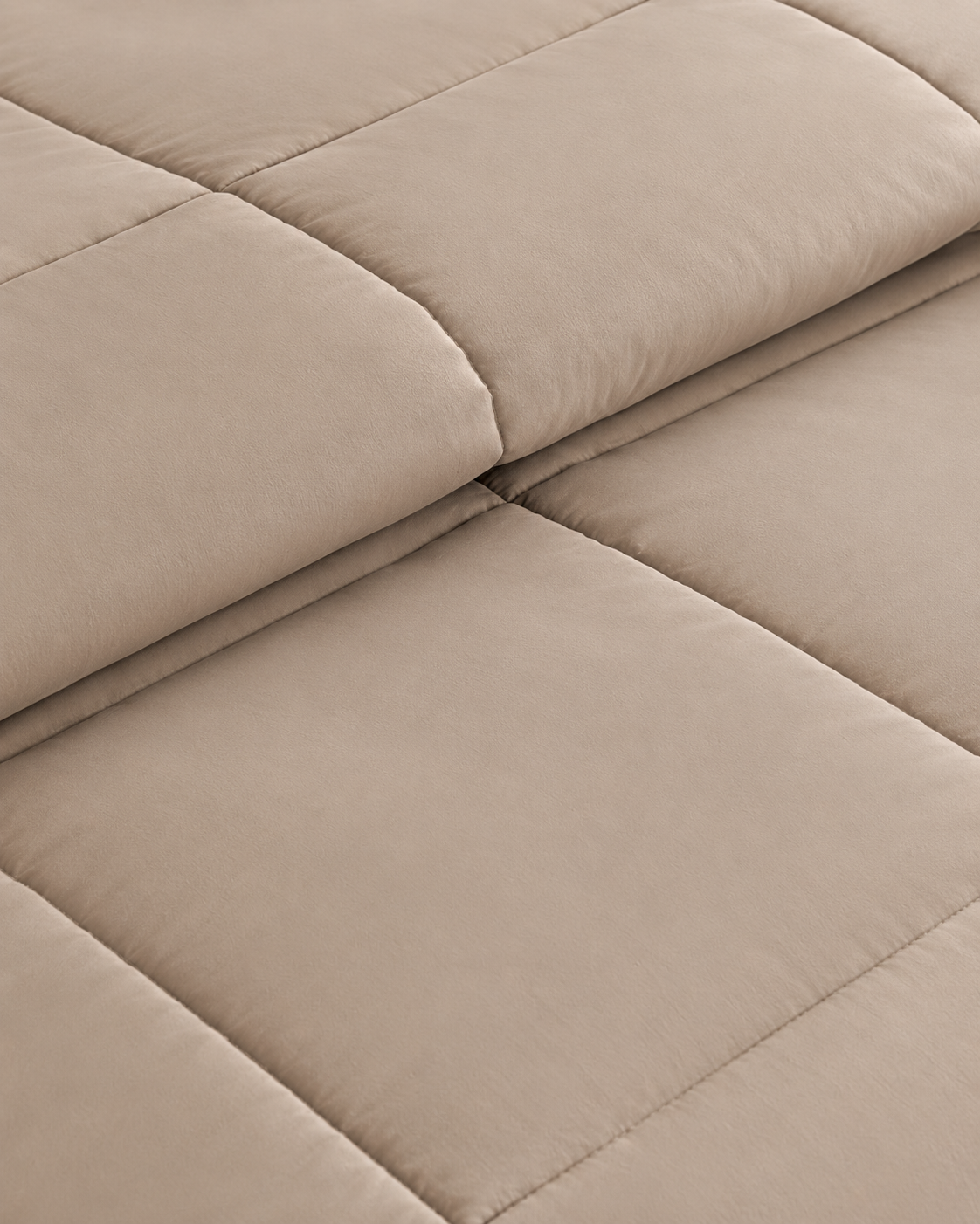 Westy Home beige solid microfiber comforter texture close-up