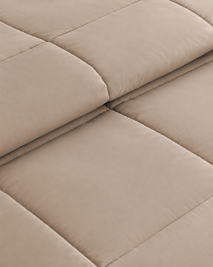 Microfiber Comforter – Beige Solid