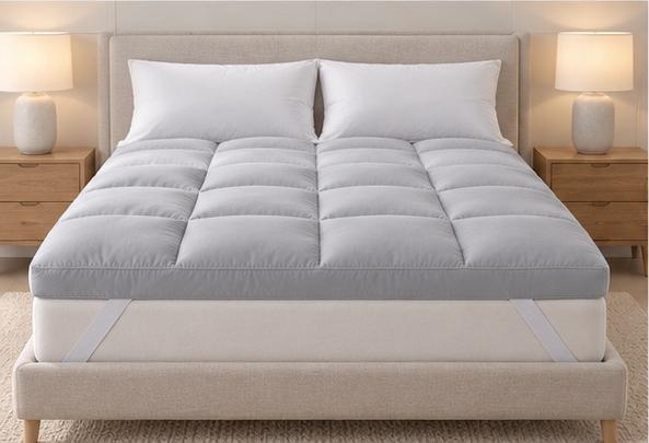 Westy Home grey mattress topper — view 1