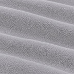 Close-up of the grey Terry Mattress Protector fabric texture