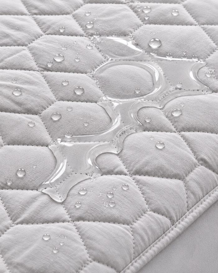 Waterproof Quilted Mattress Protector – Grey