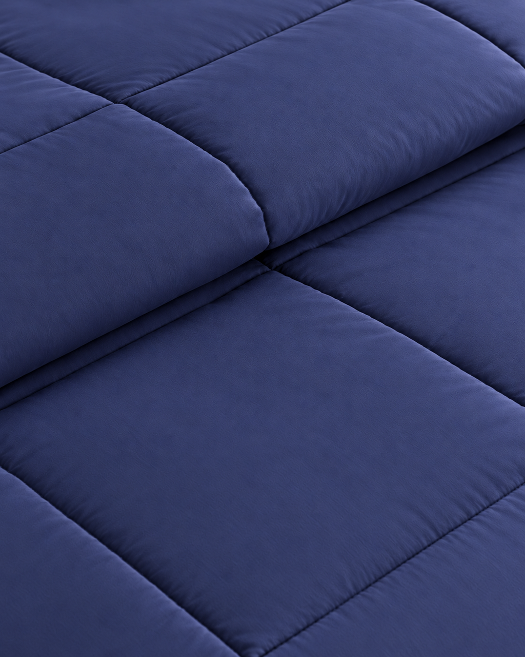 Westy Home Navy Blue microfiber comforter fabric texture close-up