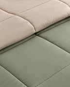 Westy Home Pearl & Moss reversible microfiber comforter fabric close-up