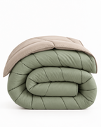 Westy Home Pearl & Moss reversible microfiber comforter folded