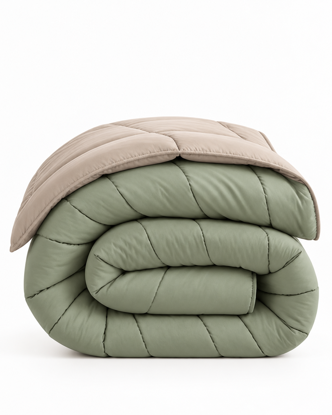 Westy Home Pearl & Moss reversible microfiber comforter folded