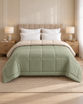 Westy Home Pearl & Moss reversible microfiber comforter front bedroom view