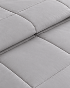 Westy Home Silver Solid microfiber comforter fabric texture close-up