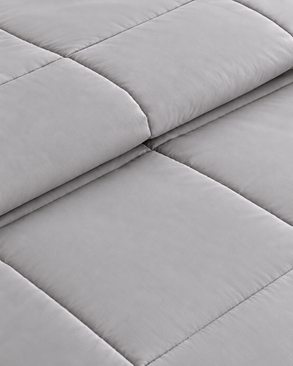 Westy Home Silver Solid microfiber comforter fabric texture close-up