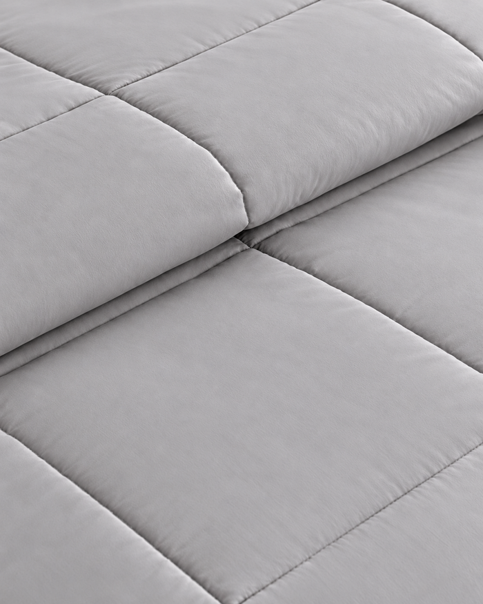 Microfiber Comforter – Silver Solid