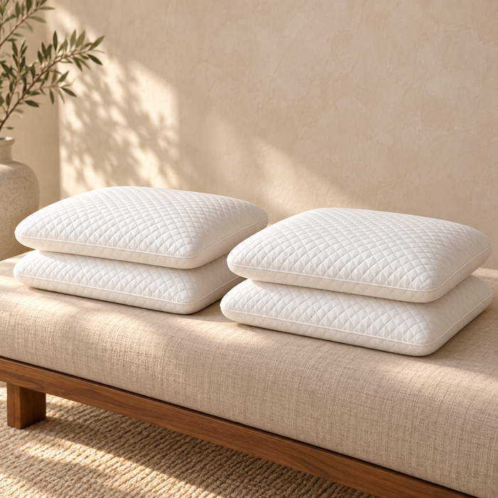 Slim Quilted Memory Foam Pillow