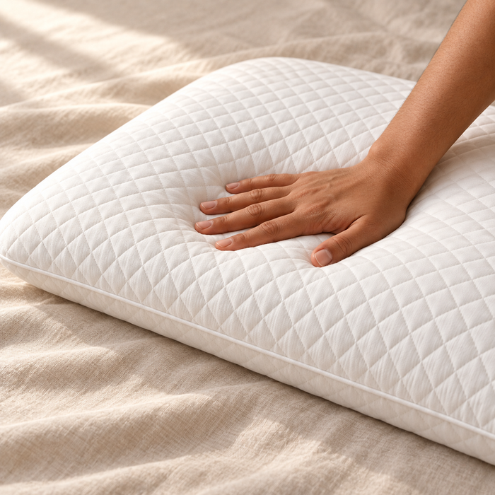 Slim Quilted Memory Foam Pillow