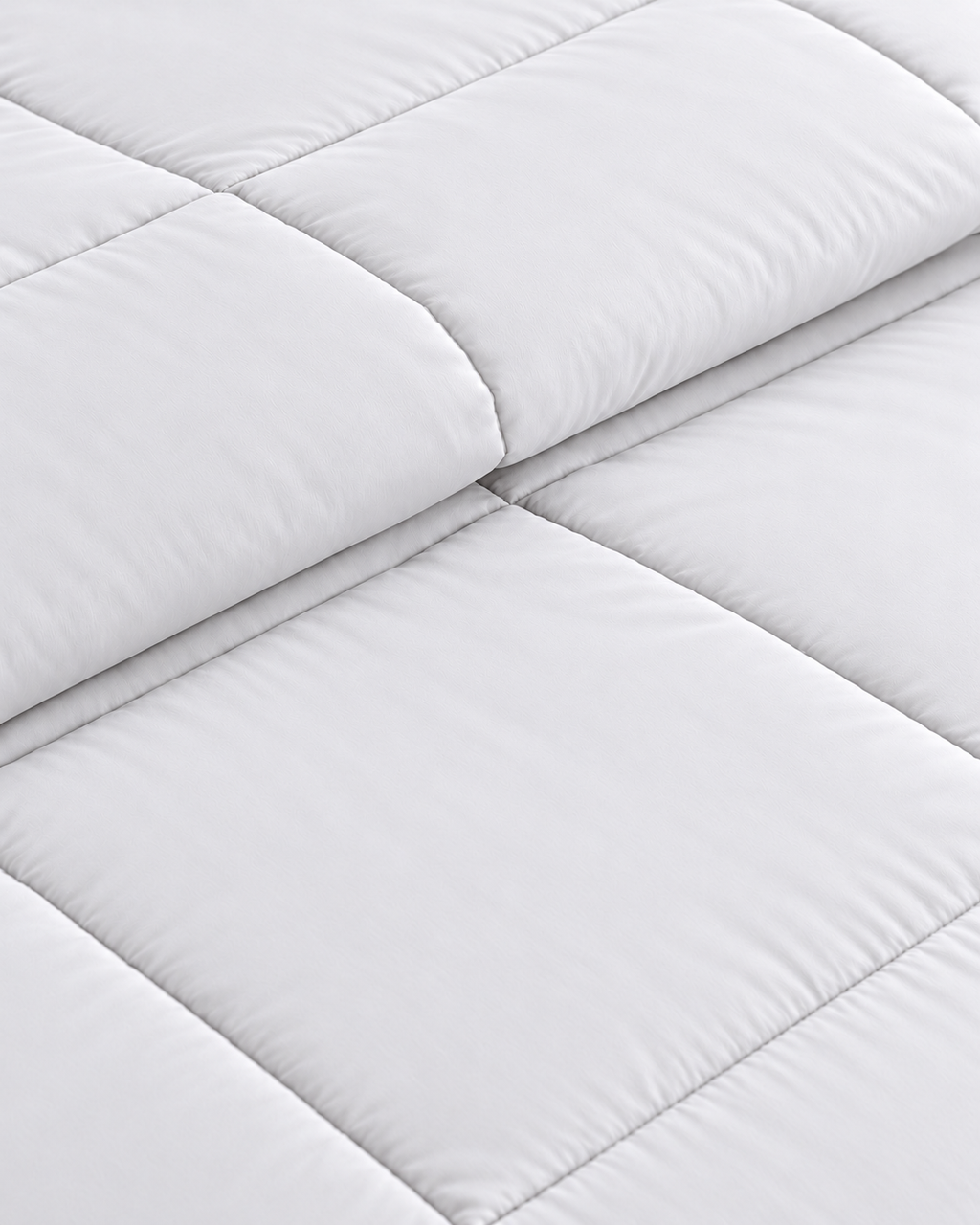 Westy Home White Solid microfiber comforter fabric texture close-up