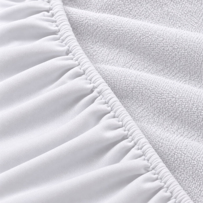 Waterproof Terry Mattress Protector – White
