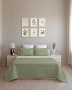 Westy Home quilted dohar, Pearl & Moss, front bedroom view